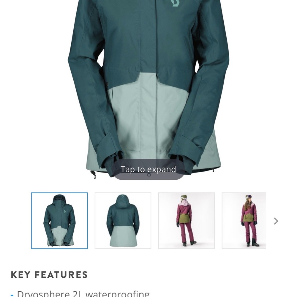SCOTT ULTIMATE DRYO PLUS WOMEN'S JACKET aruba green